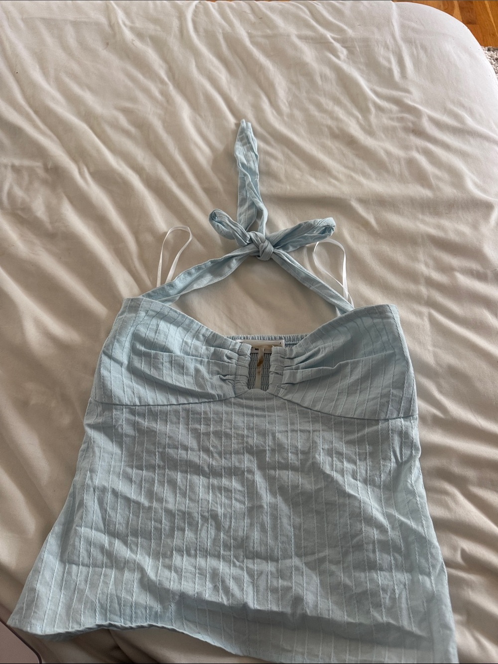Princess Polly Light Blue Halter Cami Top